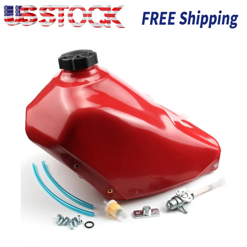 Fuel Gas Tank Fit Honda ATC 350 X Three-Wheeler ATV 1985 1986 RED