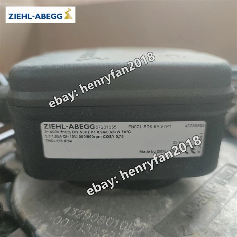 ZIEHL-ABEGG FN071-SDK.6F.V7P1 Axial Fan 400V 3~ Air-Conditioner Cooling Fan