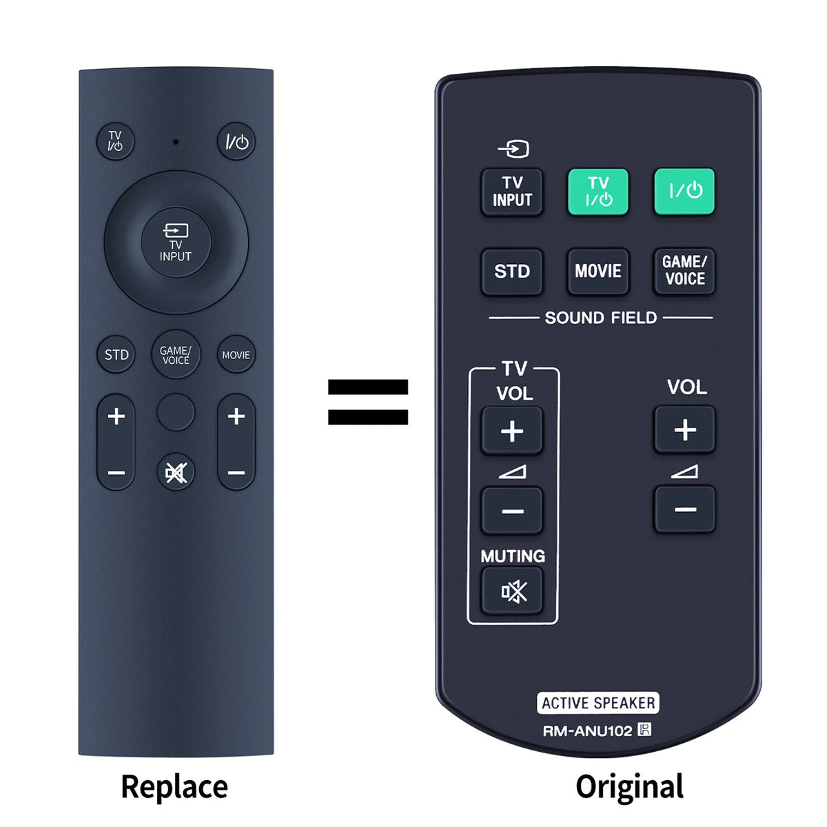 RM-ANU102 Remote Control For Sony Soundbar SA-40SE1 SA-32SE1 SA-46SE1