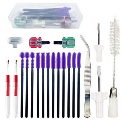 21 Pieces Sewing Machine Cleaning Kit,Sewing Repair Tools purple