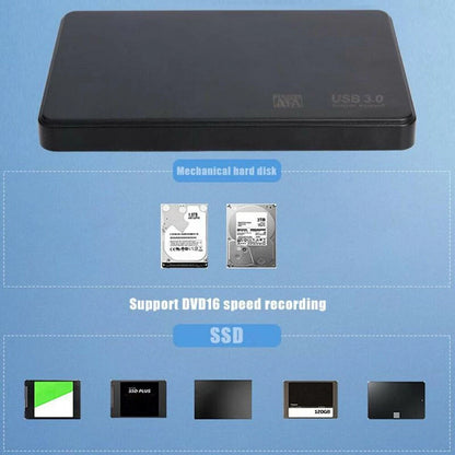 USB 3.0 Portable External Hard Drive Ultra Box SATA Storage Devices Case