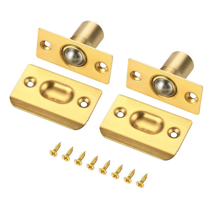 Ravinte 2 Pack Adjustable Door Ball Catch, Gold Closet 2 Pack,