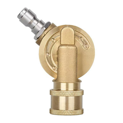 7 Angles Rotating Coupler 4500 PSI 1/4 QC Brass Adapter For High Pressure Hose