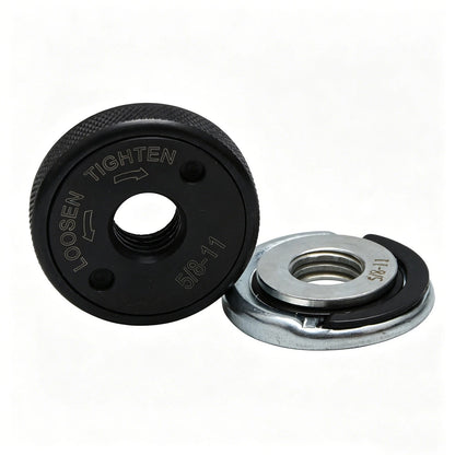Replacement 5/8"-11 Angle Grinder Flange Nut Kit 2-Pack D-Ring & Knurled Nuts