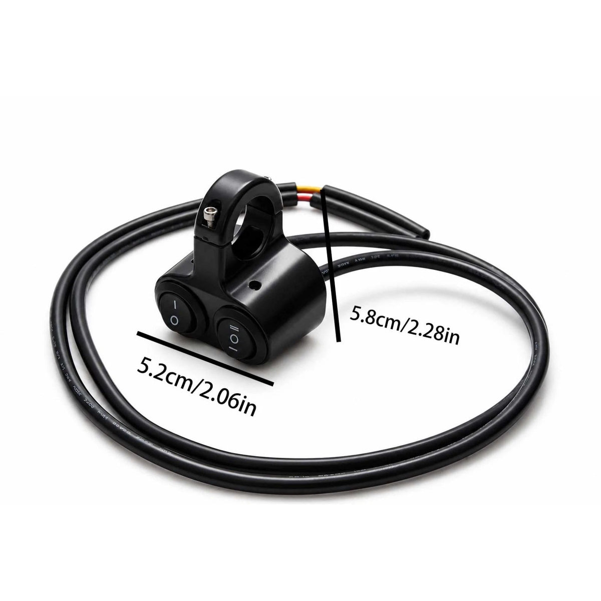 Motorcycle Handlebar 7/8" Dual Button On Off Switch For Fog Spot Dirt Bike