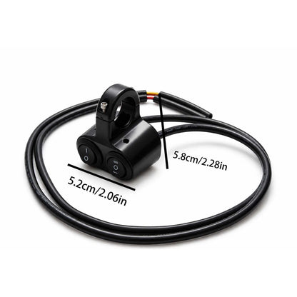 Motorcycle Handlebar 7/8" Dual Button On Off Switch For Fog Spot Dirt Bike
