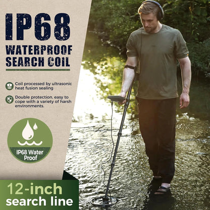 Gbnryg Metal Detector for Adults,Professional Higher Accuracy M55J&Grey