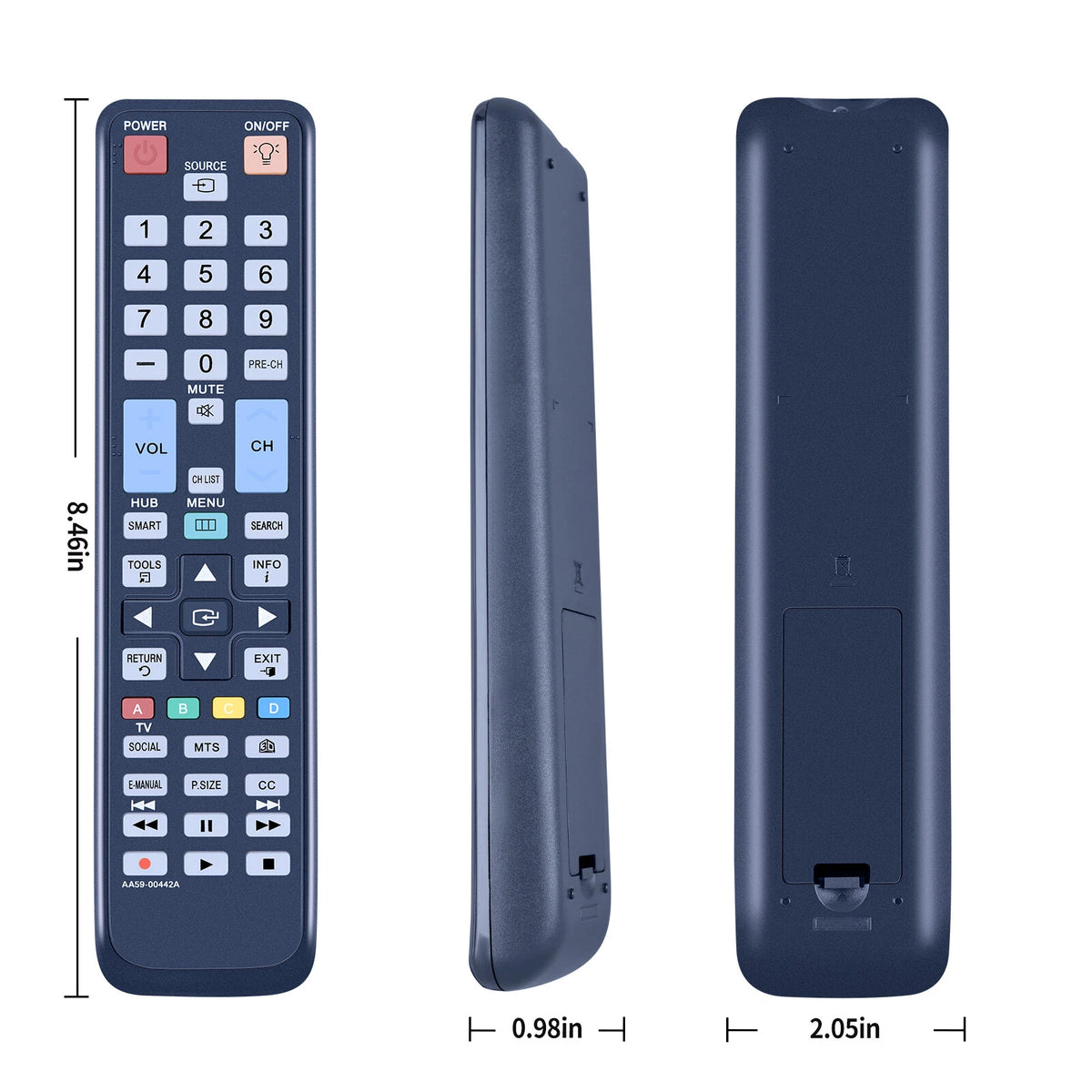 AA59-00442A Remote Control For Samsung TV UN55D6000SF UN55D6300SF AA59-00441A