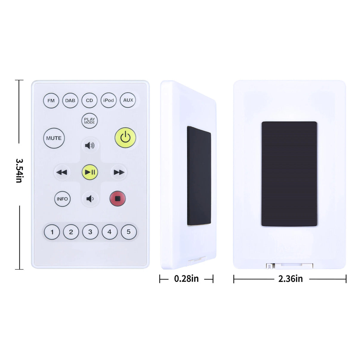 Remote Control For Boston Acoustic Trio AM/FM Clock Radio and CD Player