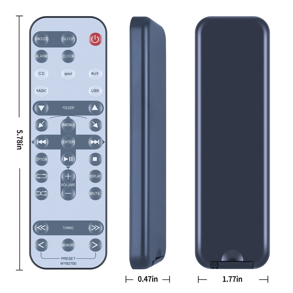 WY92700 Remote Control For Yamaha Micro CD Receiver TSX-112ML TSX-112BL