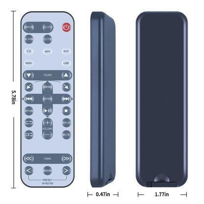 WY92700 Remote Control For Yamaha Micro CD Receiver TSX-112ML TSX-112BL