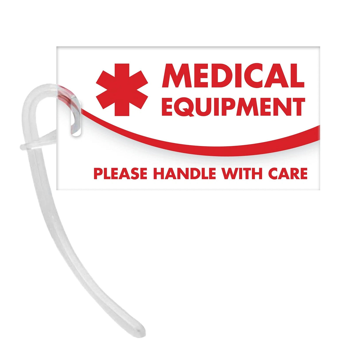 Medical Equipment ID 4 1/4 inch x 2 1/2 inch, Equip - White and Red