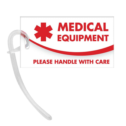 Medical Equipment ID 4 1/4 inch x 2 1/2 inch, Equip - White and Red
