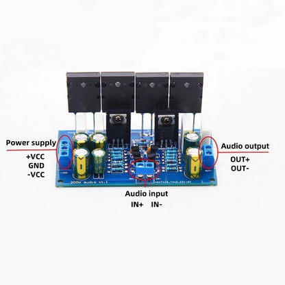 1 PC DC 35-60V 200W Mono Power Amplifier Board HiFi PCB Audio Amp Module Part