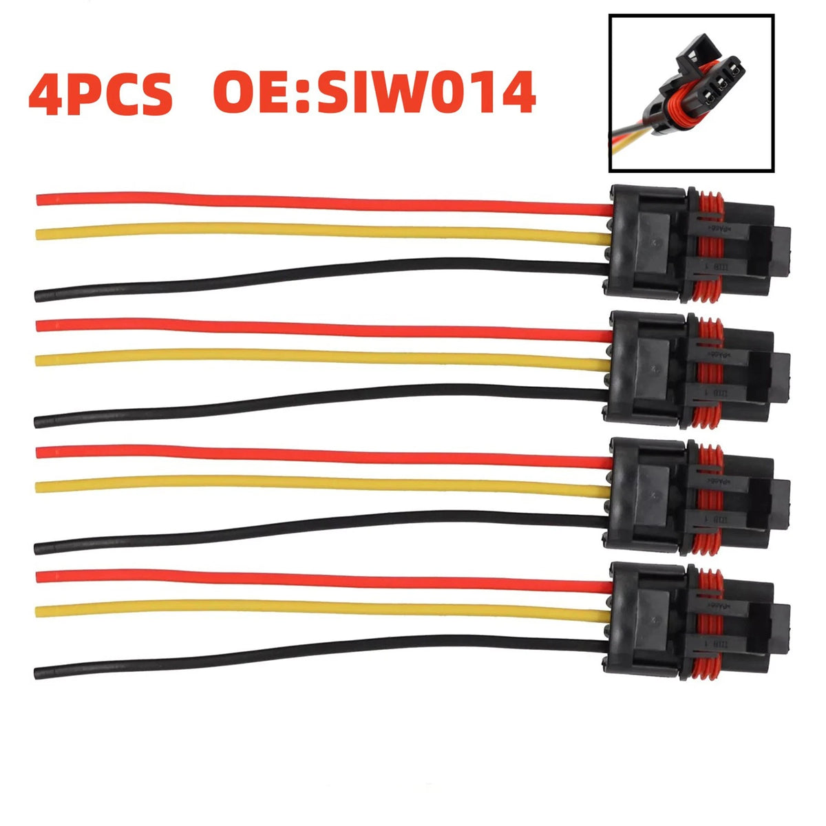 4Pcs Pulse Power Bus Bar Plug Pigtail Connector Fit For Polaris RZR PRO XP/XP 4
