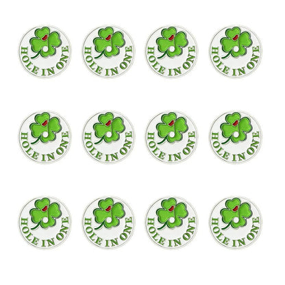 GOLTERS Golf Ball Markers Assorted Patterns Value Pack of 12 Green