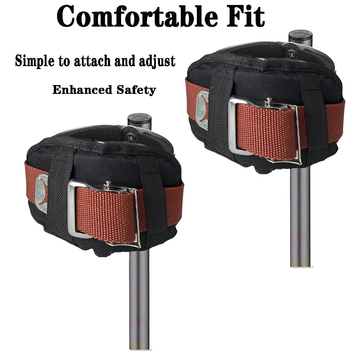 2 Pairs Drywall Stilt Parts, Strap Stilts and Pads,EVAIVENY  Updated...
