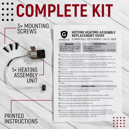 Fits for Bambu Lab A1 Series Hotend Heating Assembly Kit, Compatible with A1...