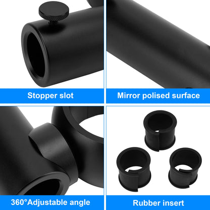 Wakeboard Tower Flag Holder Kit without Drilling 360 Degree Adjustable Black