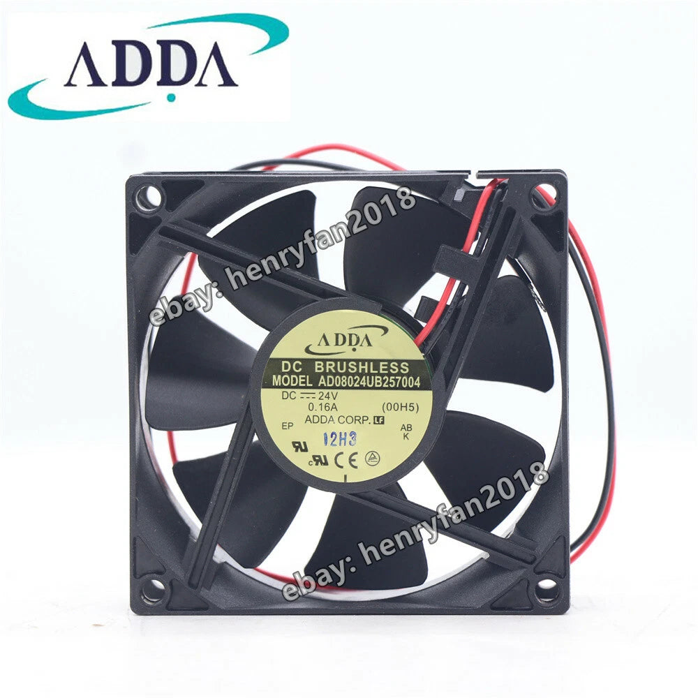 ADDA AD08024UB257004 AD0824UB-A70GL Axial Fan 24V 0.16A 80*80*25MM Cooling Fan