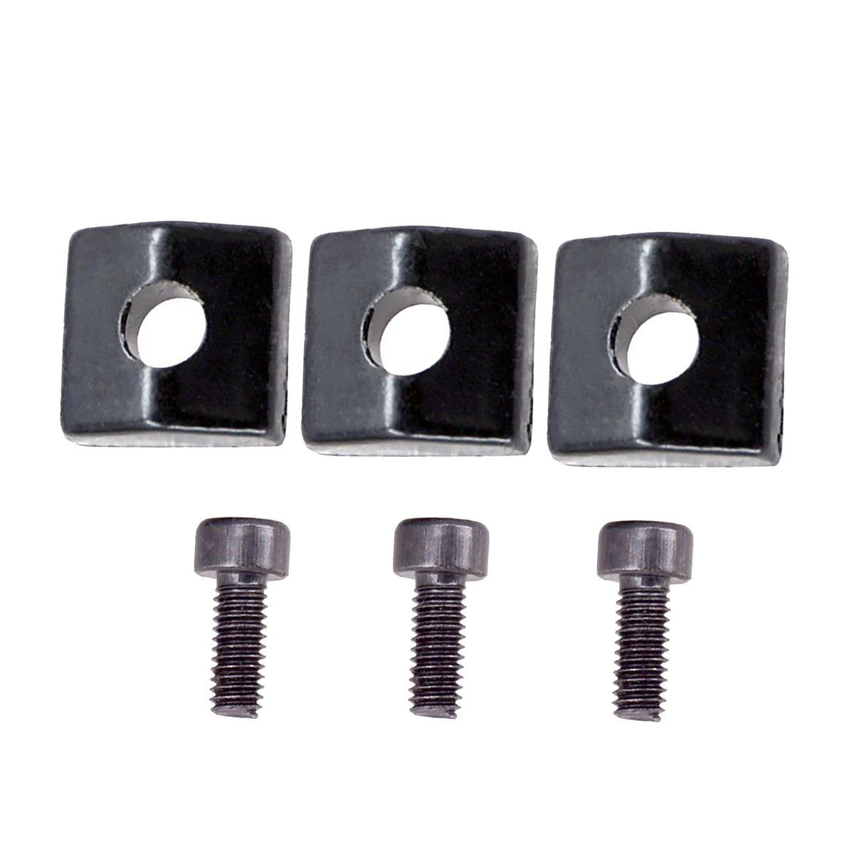 3X Electric Guitar Locking Nut Block Clamp &Screws Black For Floyd Rose tremolo,
