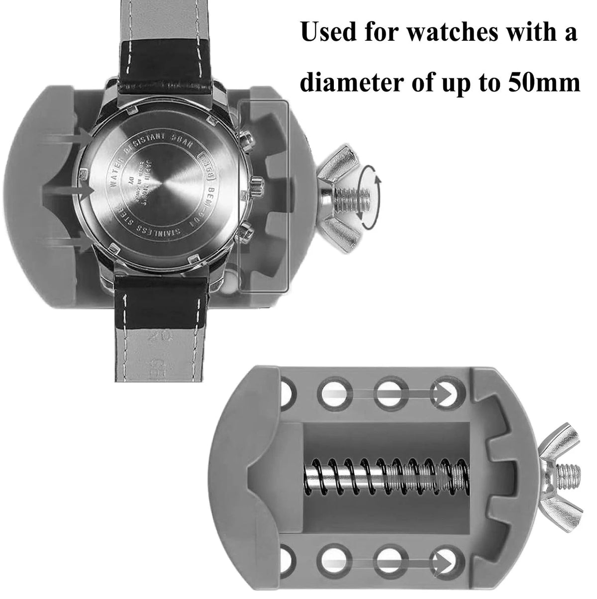 TICFROG 5 in1 Watch Battery Replacement Tool Kit, 5 in 1, Light Gray