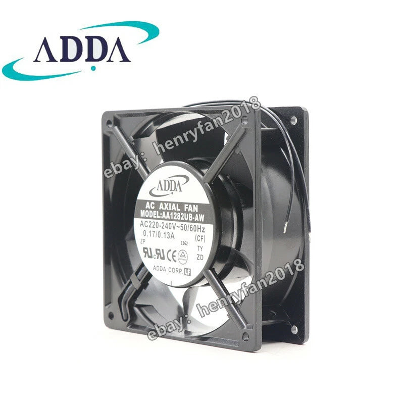 ADDA AA1282UB-AW Axial Fan AC 220/240V 0.17A 120*120*38MM High Speed Cooling Fan
