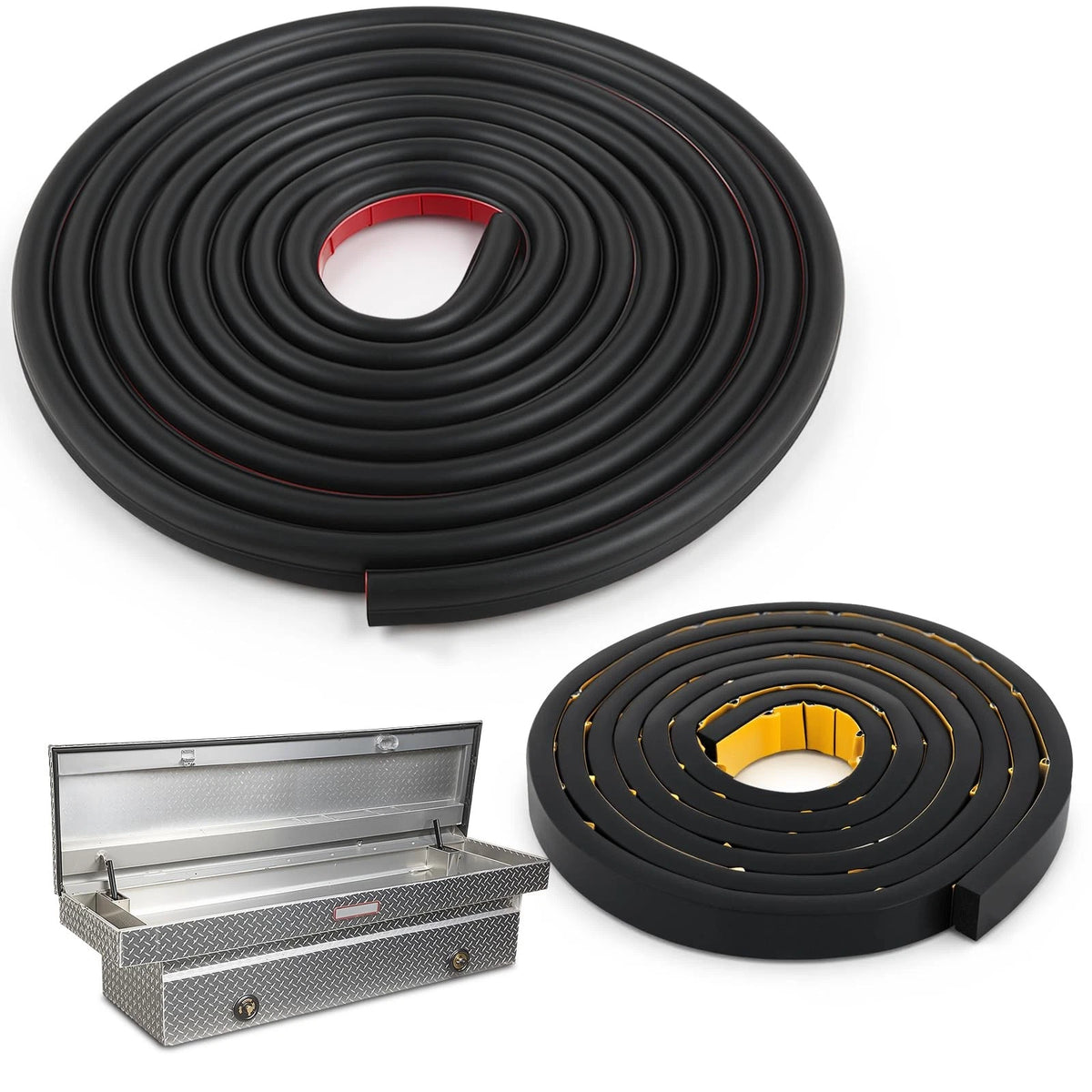 Pangda 2 Pack Toolbox Weather 2.5 meters flat, 4.6 spherical, Black