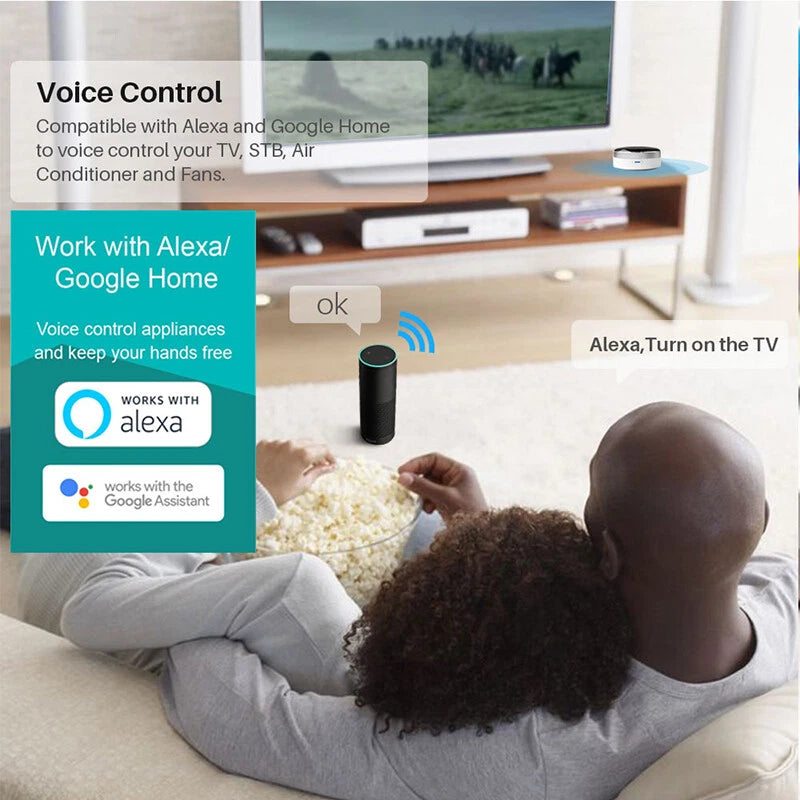 Universal Smart WiFi IR Remote Control for Tuya APP Smart Life Alexa Google Home