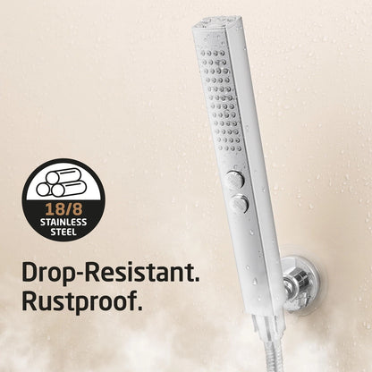 All Metal RV Shower Faucet with Hose and 2 Function Showerhead, KES No Chrome