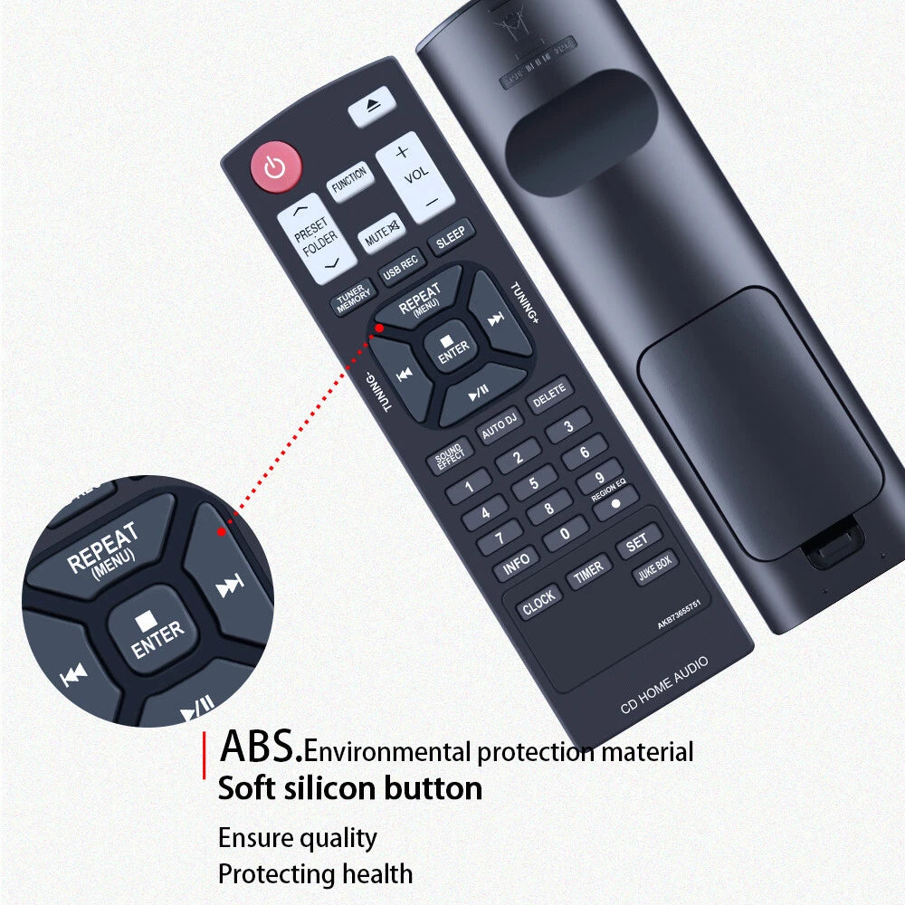 AKB73655751 Remote Control For LG Mini Hi-Fi System CM8340 CM8440 CM4550