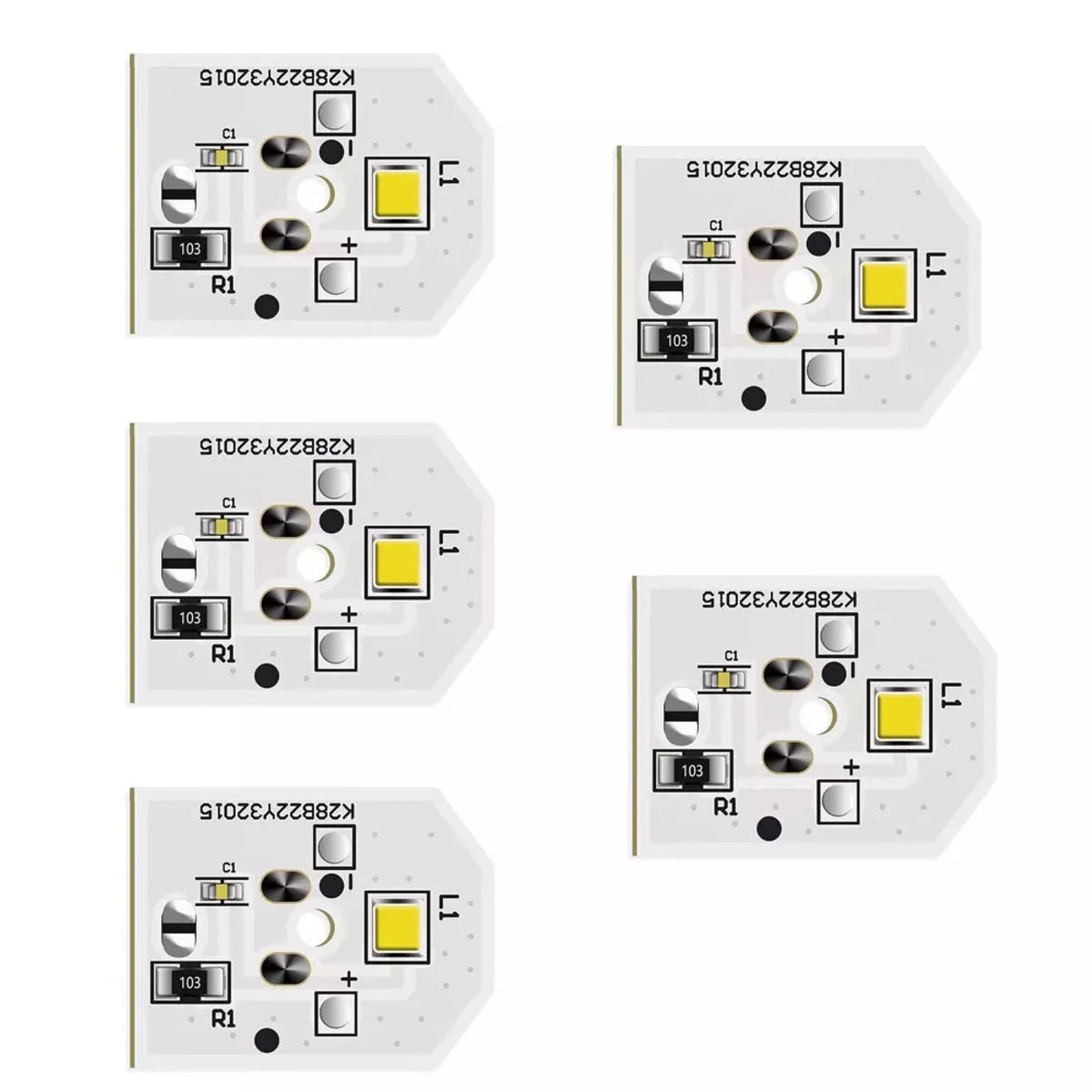 5PCS  Refrigerator LED Light Bulb Board For GE Refrigerator GFE26GGHCBB