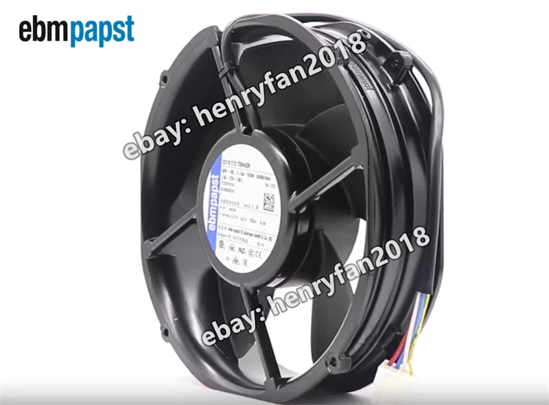 Ebmpapst 2218F/2TDH4OR-227 Axial Fan DC 48V 103W 2.15A 4-Wire Cooling Fan