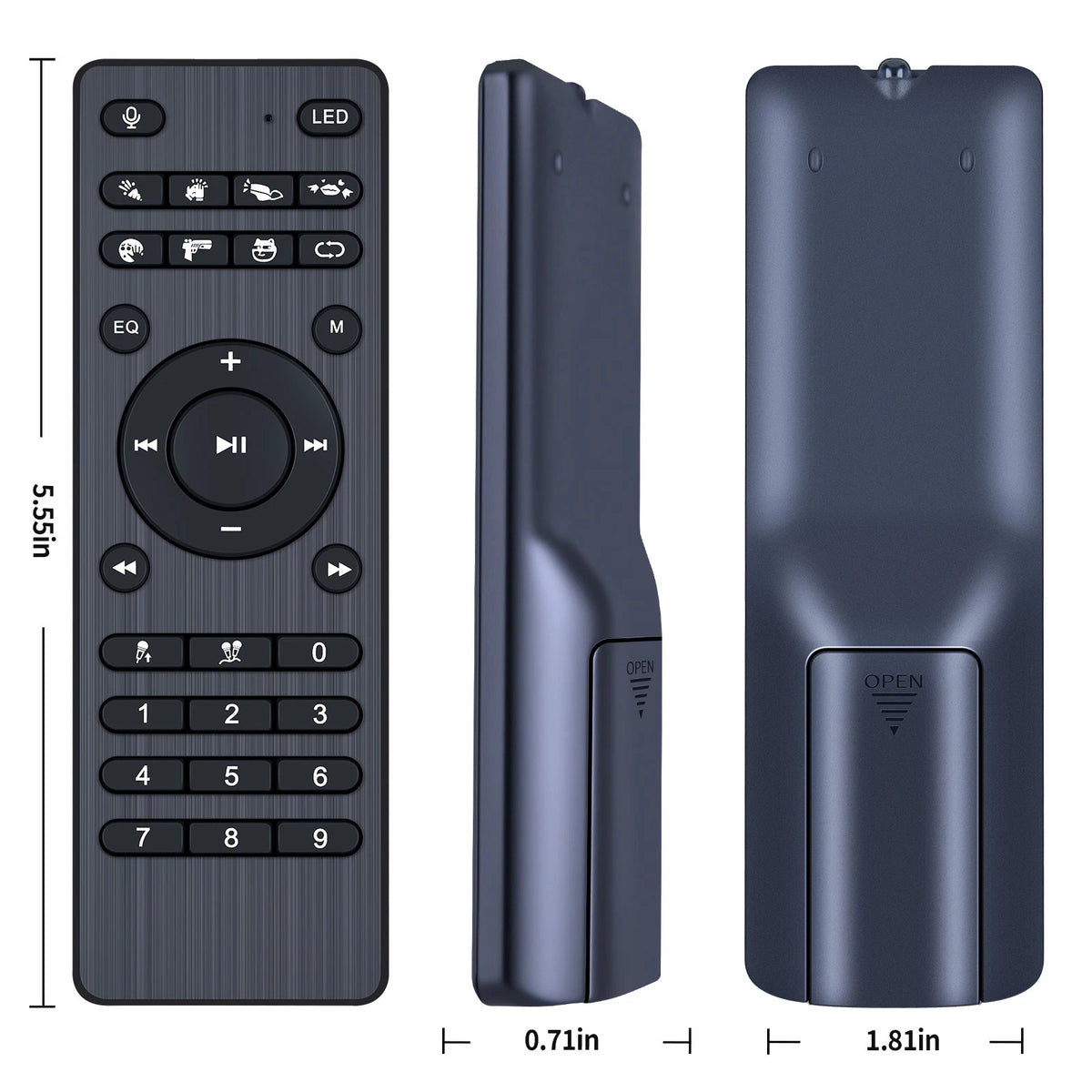 Replacement Remote Control For JAUYXIAN D16 Portable Bluetooth Speaker