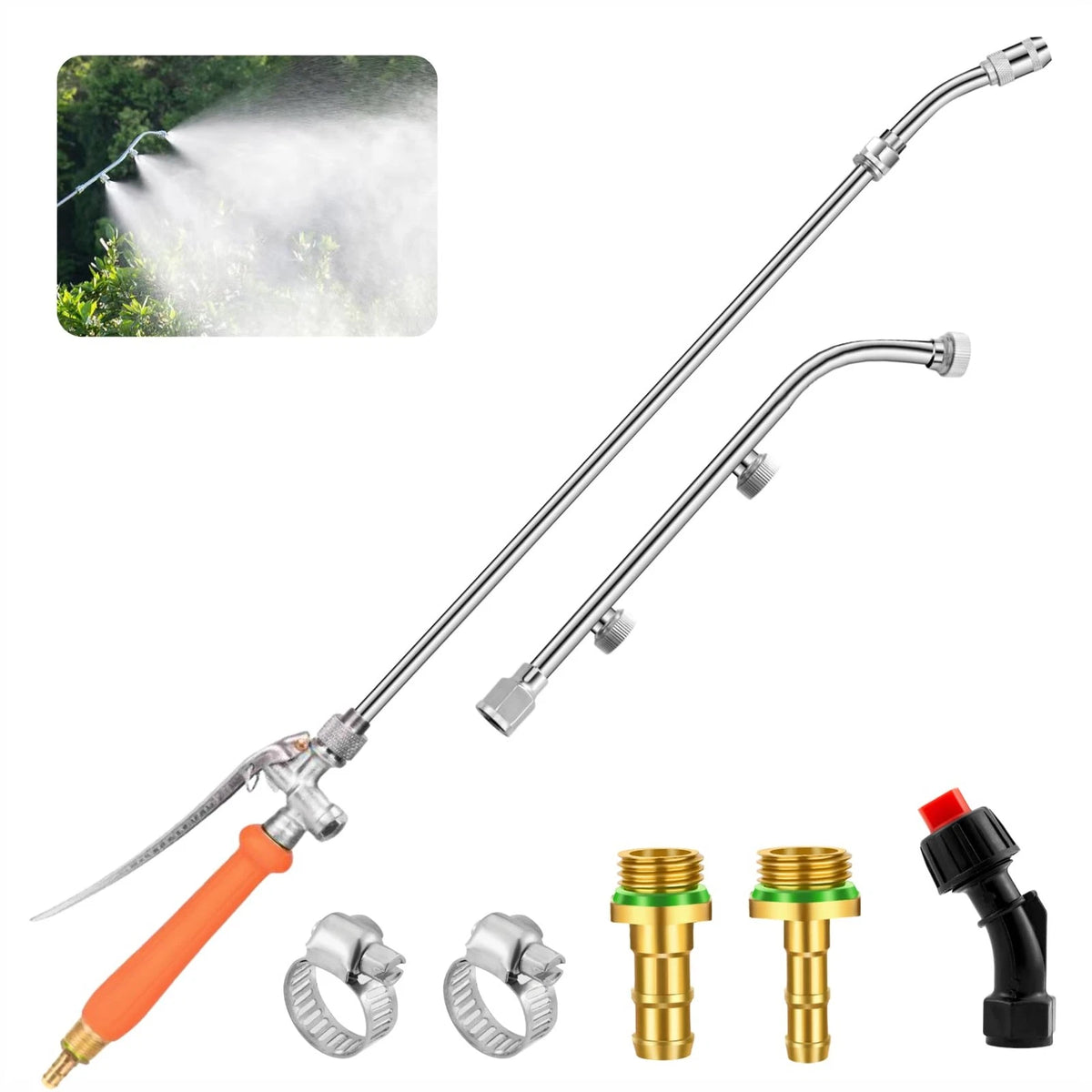 Metal Pump Sprayer Wand with 3 Types of 16 inches, Replacement