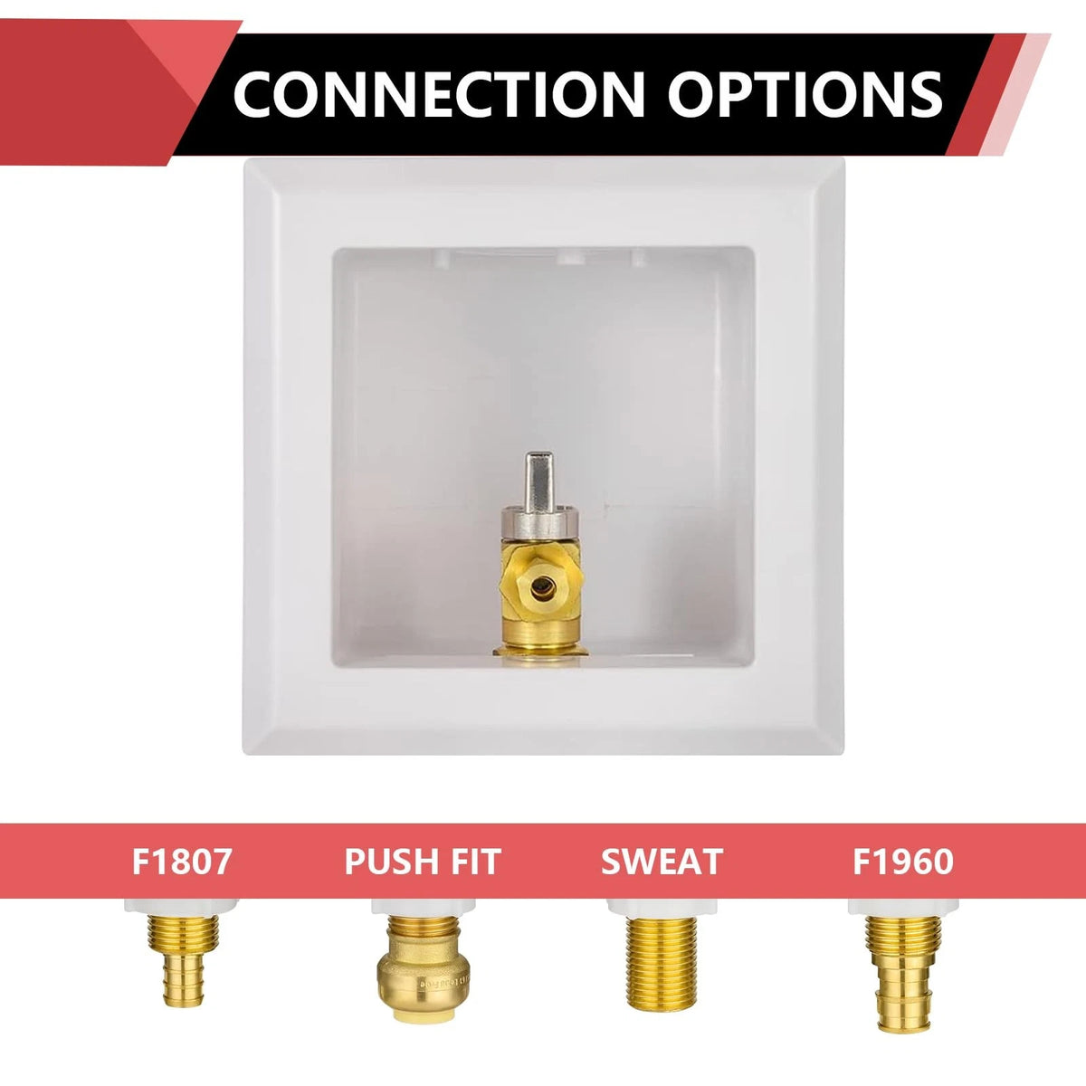 1 Piece EFIELD Ice Maker Box,1/2"PEX-A Expansion with Copper Arrestor