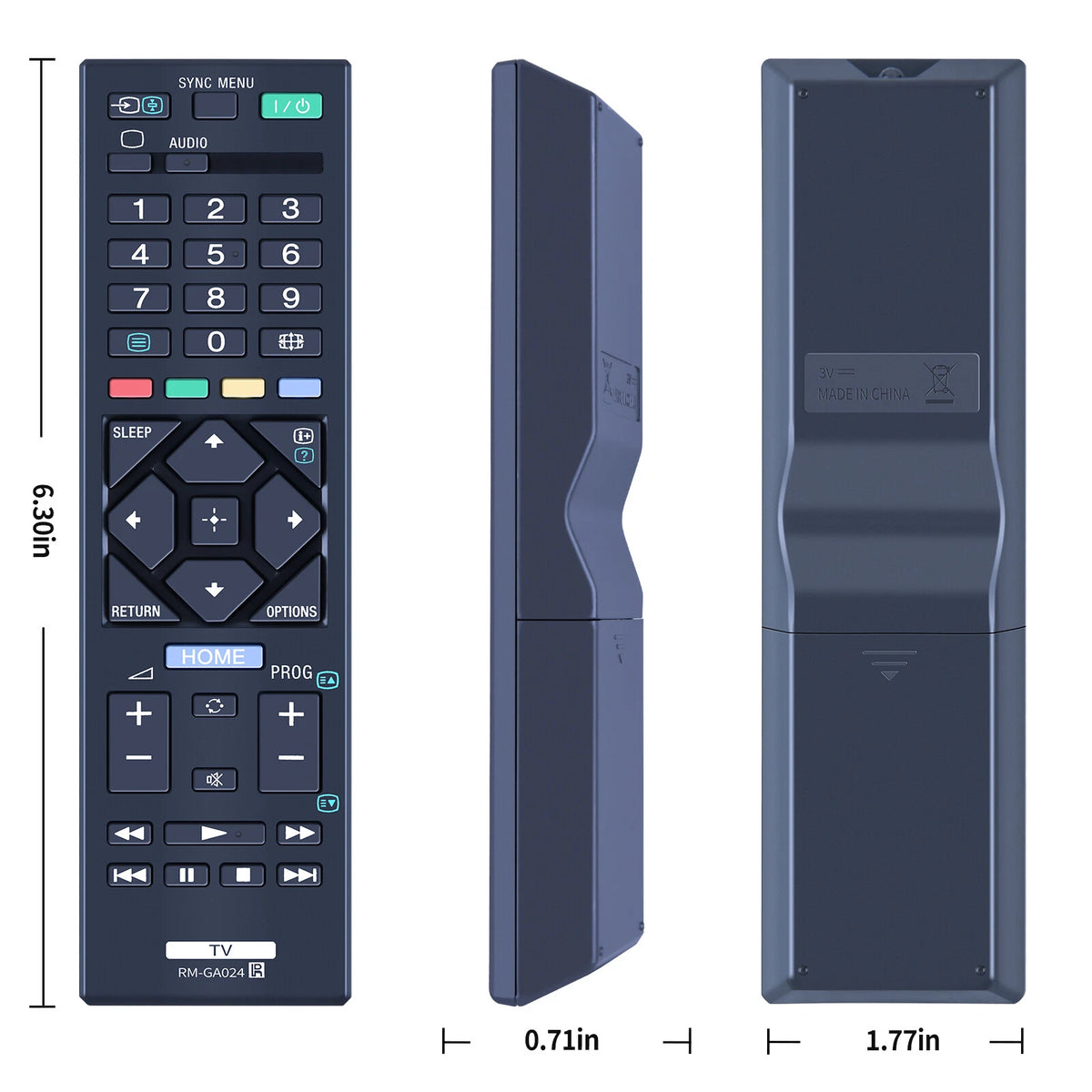 RM-GA024 Replacement Remote Control For Sony KLV-46R452A KDL-32R300B