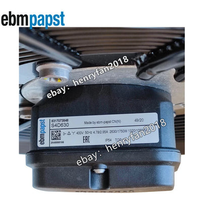 Ebmpapst S4D630 8317073848 Axial Fan 400V 50Hz 630MM Air Conditioner Cooling Fan