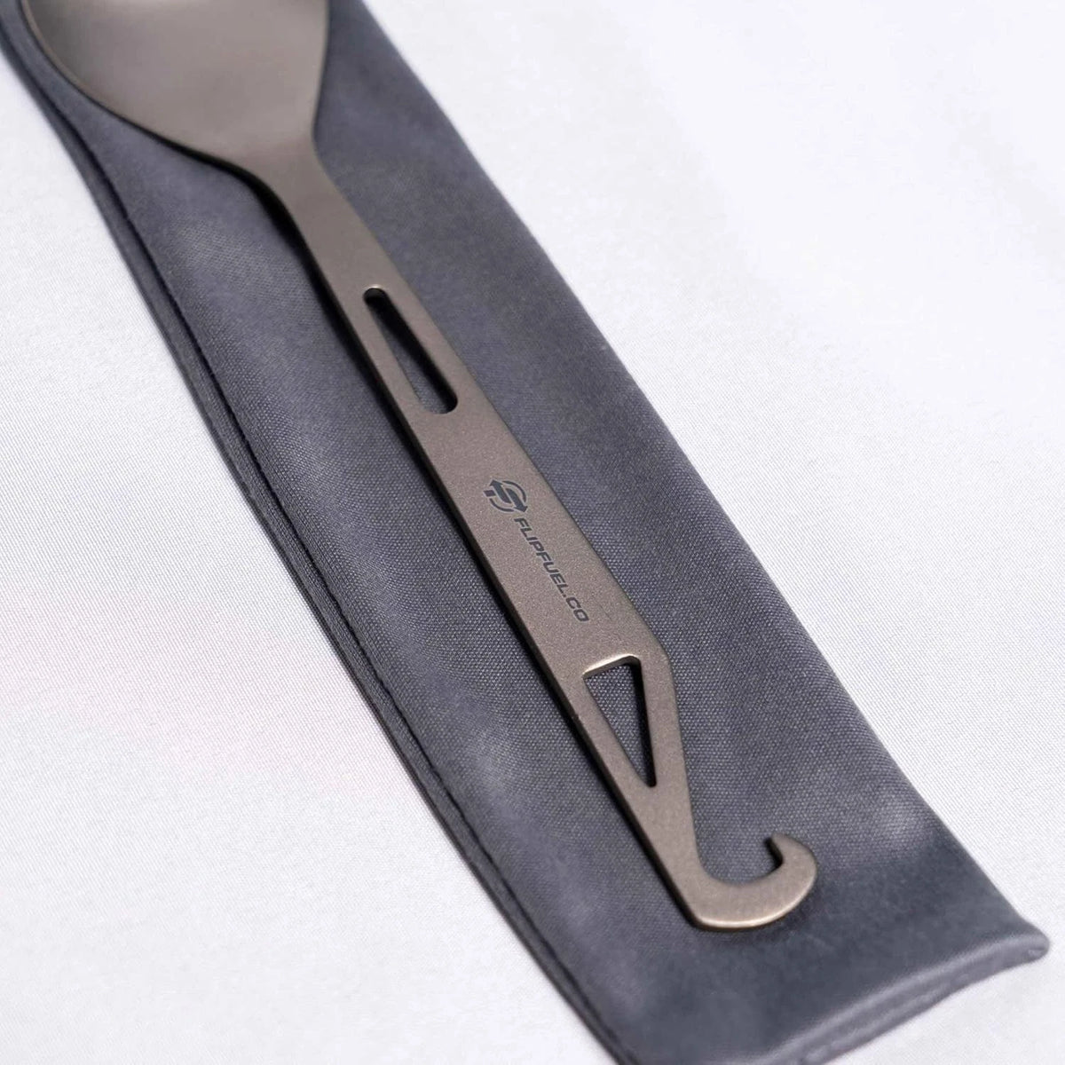 Ultra-Light Titanium Spork for Backpacking & Camping Gray/Silver