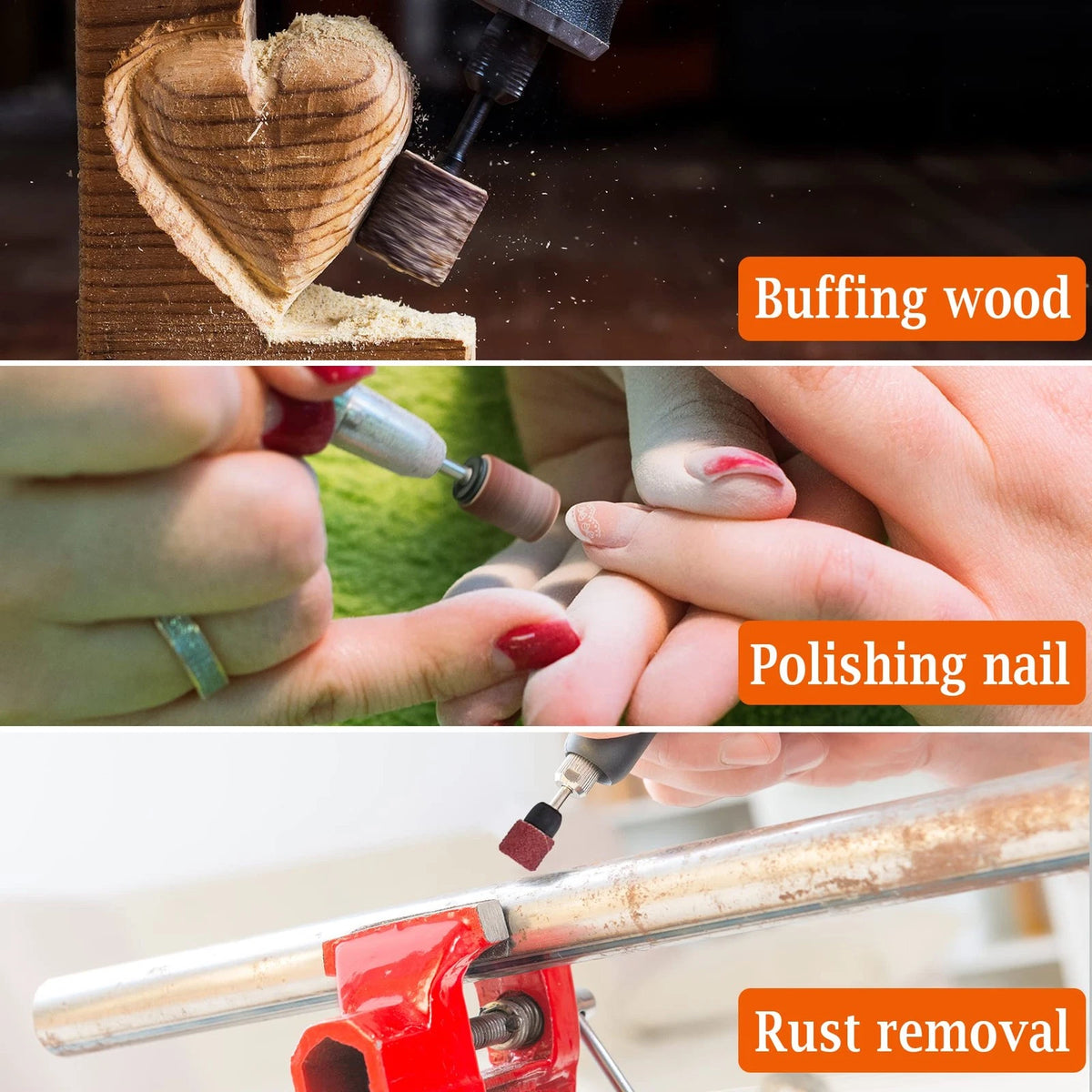 AUSTOR Aluminum Oxide Sanding Drum Set with Free Box  Version