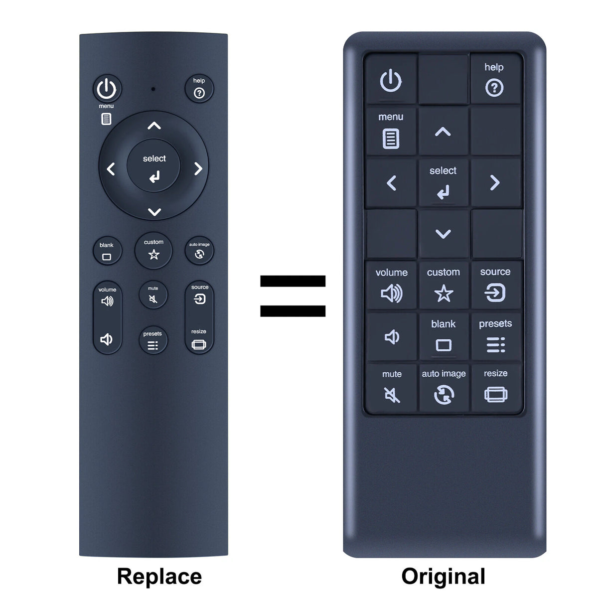 HW-NAVIGATOR-3 Remote Control For InFocus Projector IN112 IN114 W240 W260