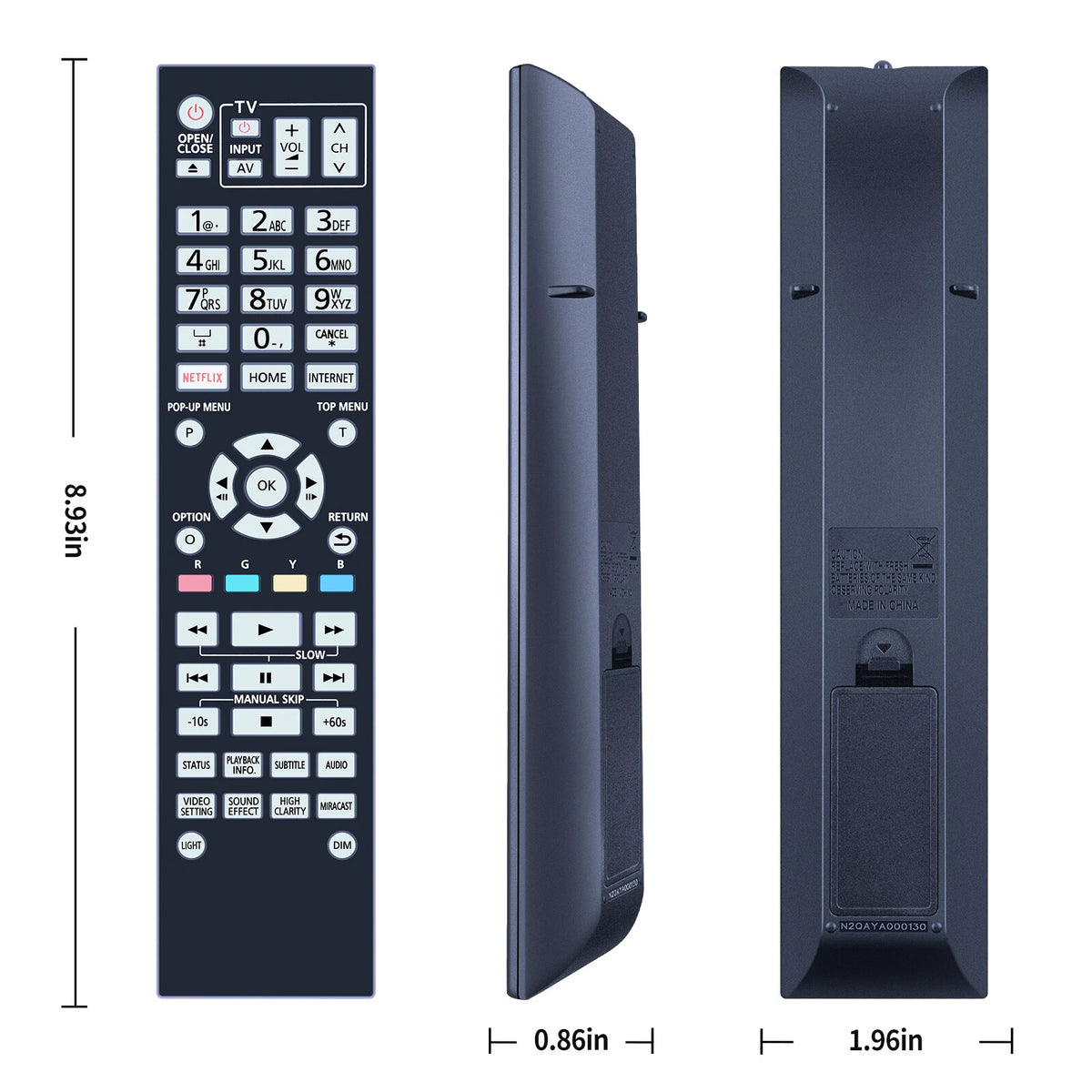N2QAYA000130 For Panasonic Player Remote Control DMP-UB900