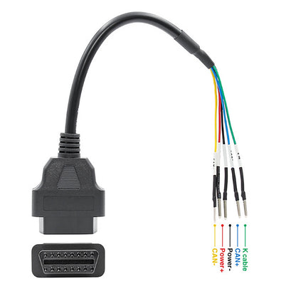 16-Pin OBD OBD2 Female K Line CAN Line Tester Connector Car Diagnostic Tool