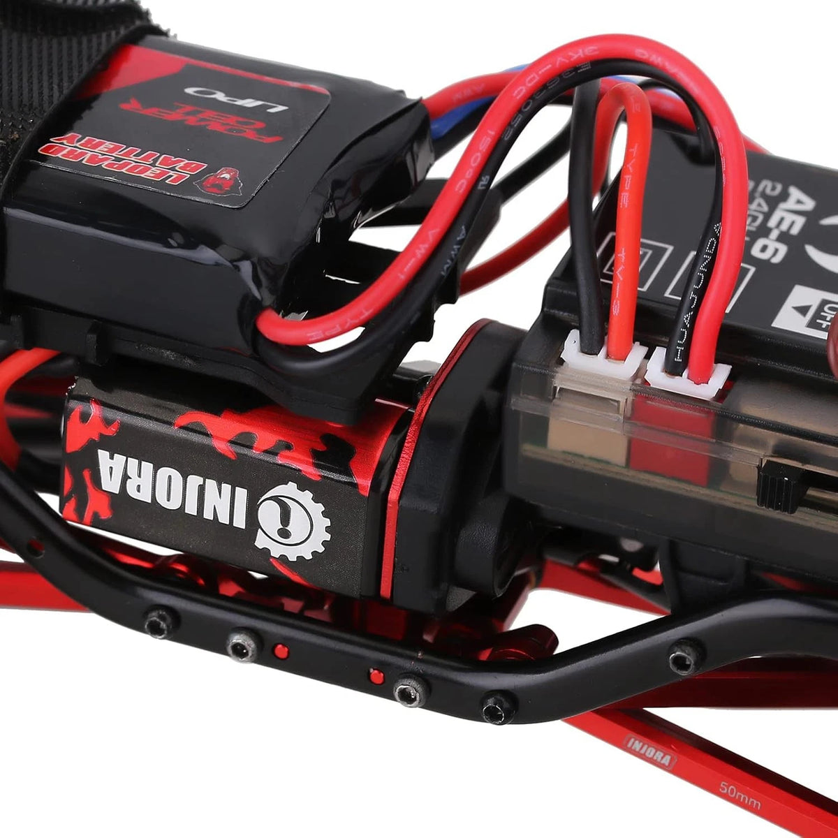 INJORA RC Motor II 050 66T Brushed with Metal Mount for SCX24...