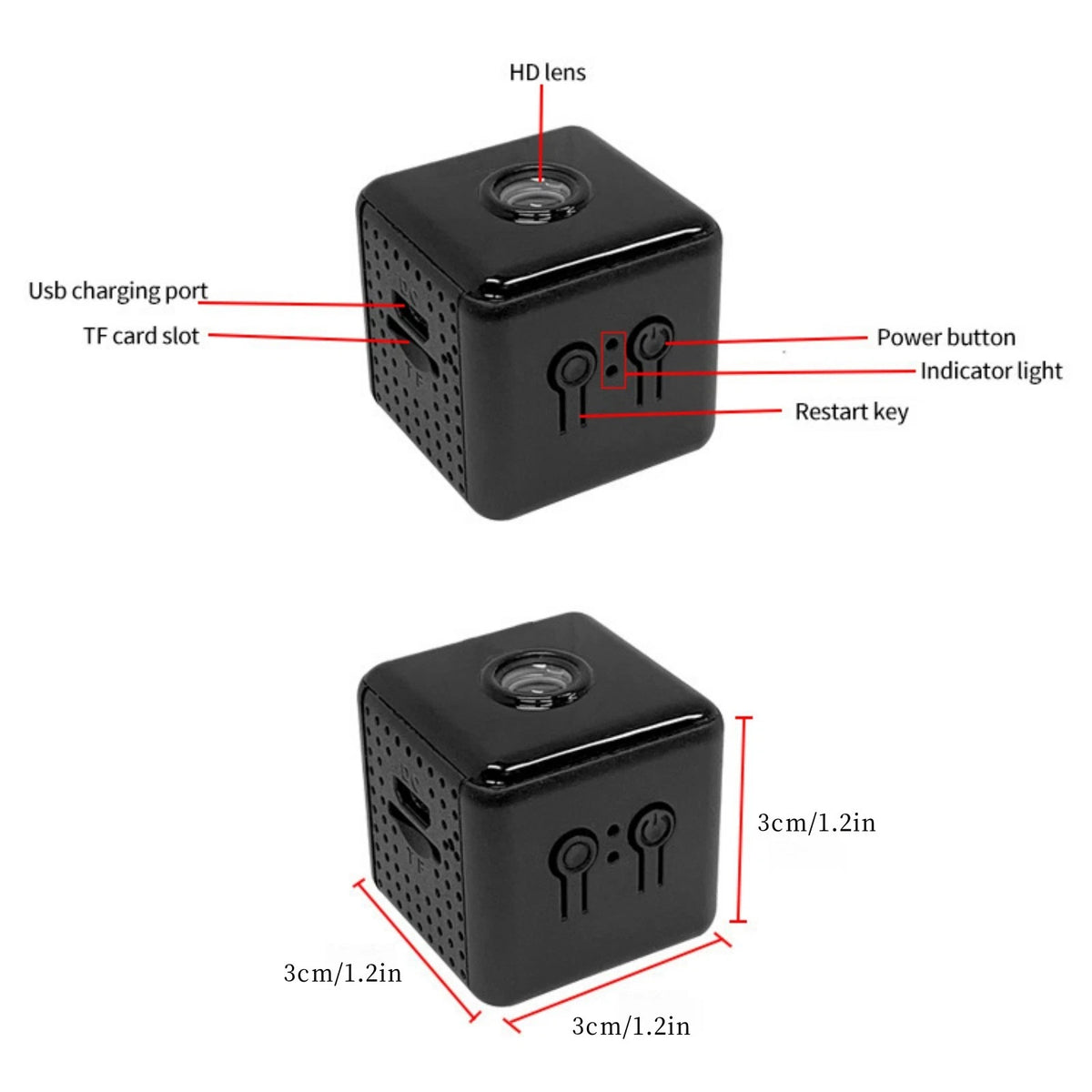 Wireless Mini 1080P Camera Remote View Night Vision Motion Alert Baby Monitor