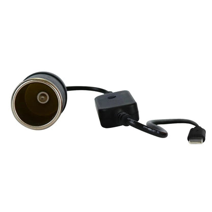1PCS USB C to 12V Car Cigarette Lighter Adapter Converter Cable for Solar Panel