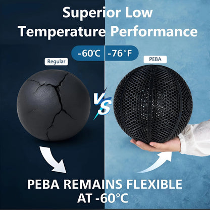 Siraya Tech Rebound PEBA 95A Flexible Filament, The 800g, Peba 95a Black
