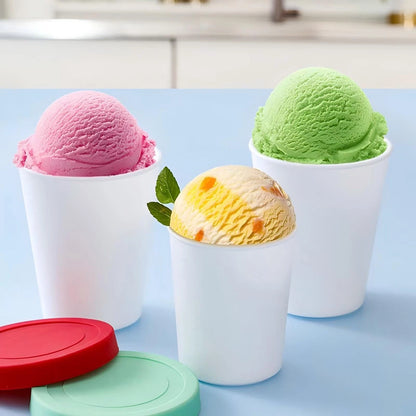 YQMYXG 32 Oz Ice 4.7 inches (L/W) x 5.3 (H), Red Blue Green Orange