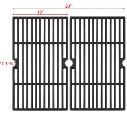 463724514 463714514 Grill Grates 19 1/8 x 20" for 2pcs grates, Black