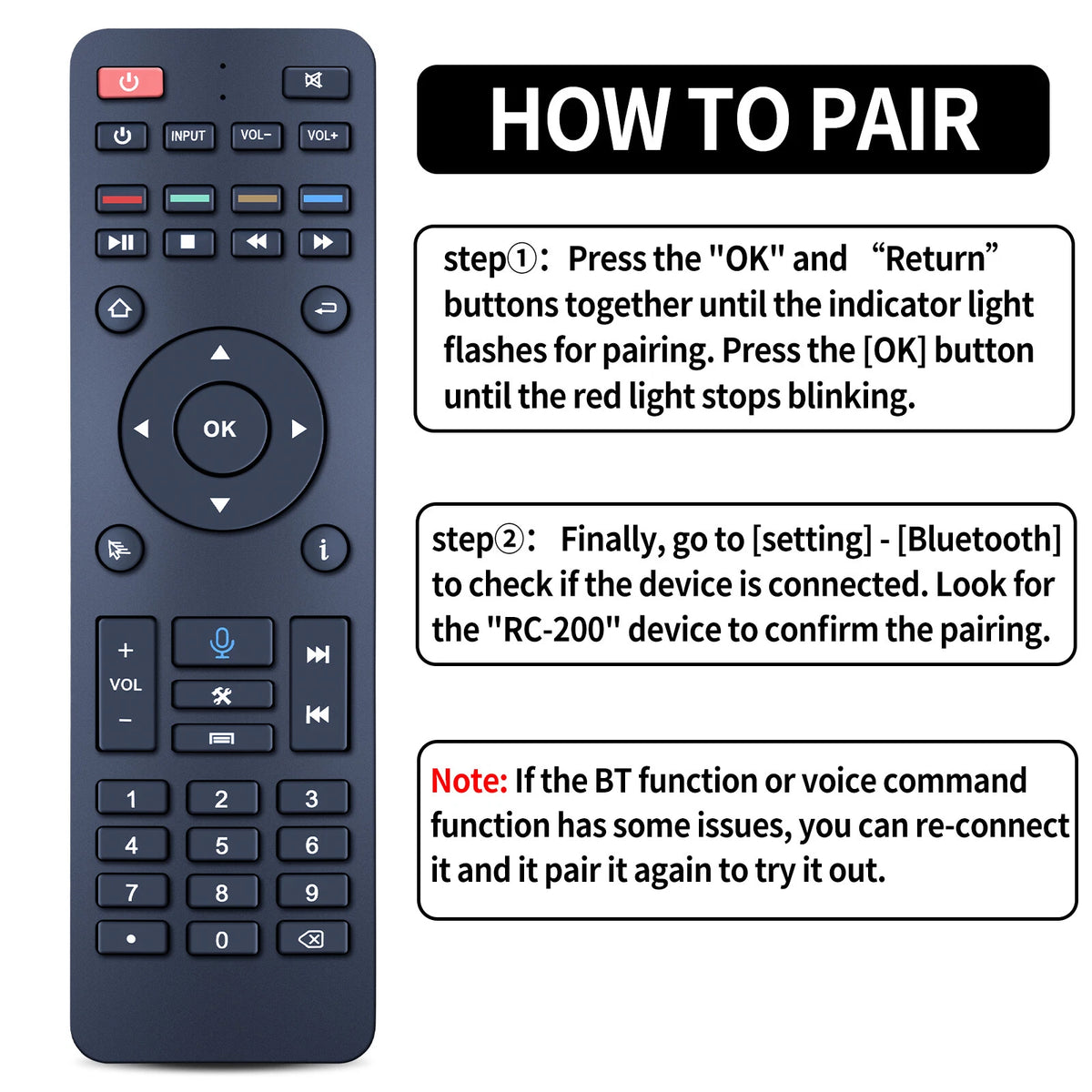 For SuperBox Remote Control Bluetooth Voice Control for S5 Max, S6 Max, Elite